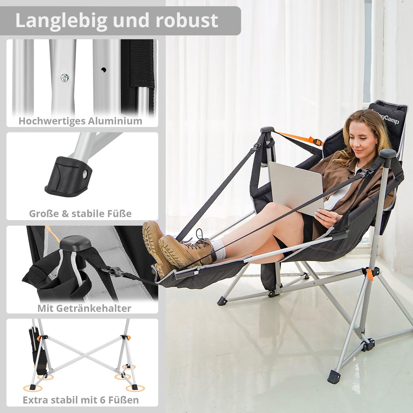 KingCamp Orchid Rocking Chair Deluxe