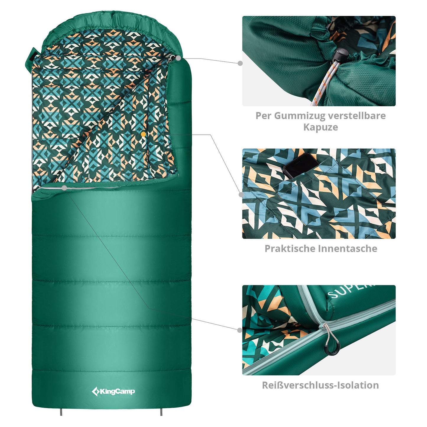 KingCamp Superior 300 XL Mumienschlafsack