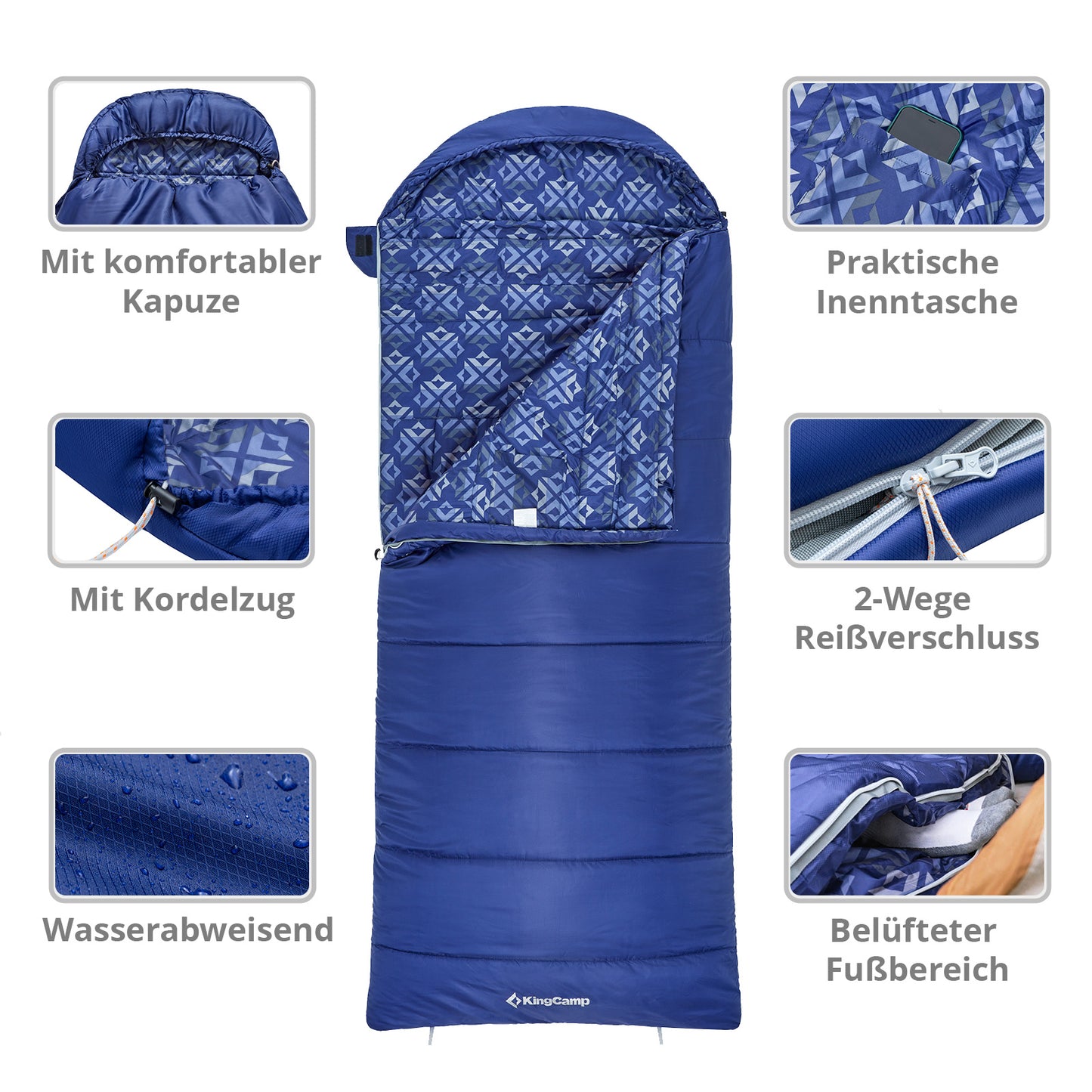 KingCamp Superior 400 XL Mumienschlafsack