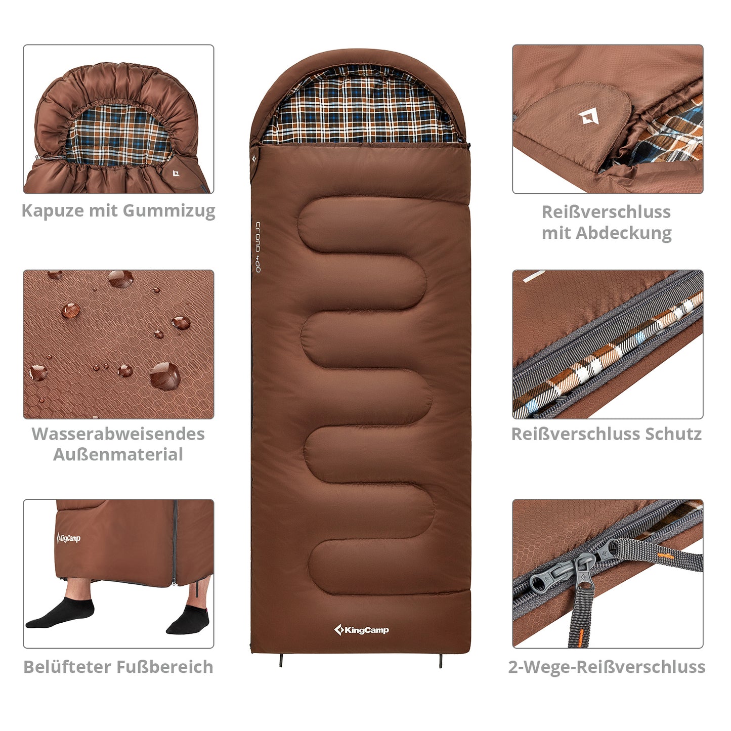 KingCamp Cloud 400 Deckenschlafsack