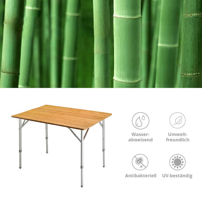 KingCamp Bamboo Family Table Campingtisch