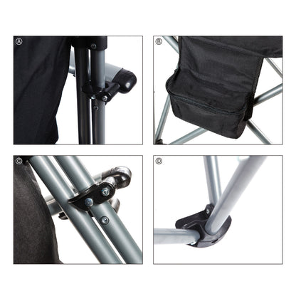 KingCamp Deluxe Hard Armrest Chair Campingstuhl